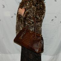 Borsa frame alligatore