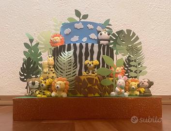 Torta scenografica a tema giungla