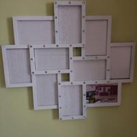 porta fotografie da muro colore bianco 