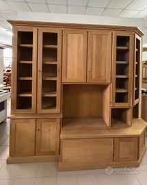 libreria in rovere grezza