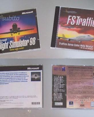 Disco Cd gioco Pc simulatore volo e traffico aereo