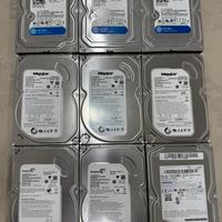 Lotto hard disk 3.5 vari tagli e adattatore USB