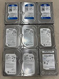 Lotto hard disk 3.5 vari tagli e adattatore USB