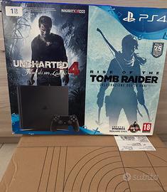 PS4  1TB Jet Black Bundle Uncharted 4/Tomb Raider