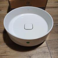 2 lavabo ceramica tondo da appoggio 