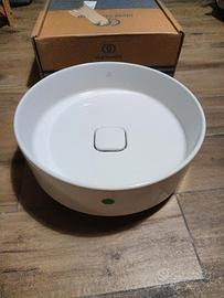 2 lavabo ceramica tondo da appoggio 