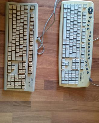 set 2 tastiere vintage FUNZIONANTI attacco ps2