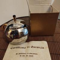 zuccheriera placcata in oro nuova 