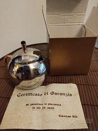 zuccheriera placcata in oro nuova 