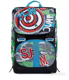 ZAINO SCUOLA ESTENDIBILE + ASTUCCIO SEVEN SJ GANG