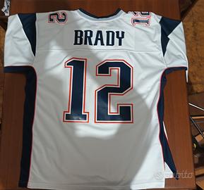 MAGLIA TOM BRADY 12 THROWBACK 2000 PATRIOTS M&N 