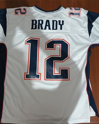 MAGLIA TOM BRADY 12 THROWBACK 2000 PATRIOTS M&N 