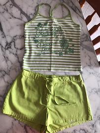 Top+ pantaloncino verde United Colors of Benetton