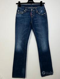 Dsquared2 jeans M flare cotone blu