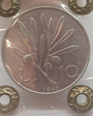 10 lire 1948 olivo