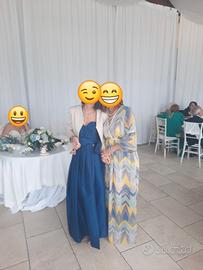 Abito lungo con scollatura a cuore 