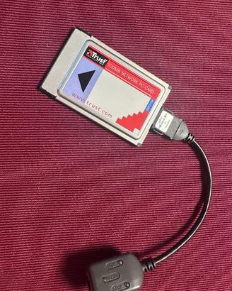 Scheda Rete Trust 100MB PCMCIA