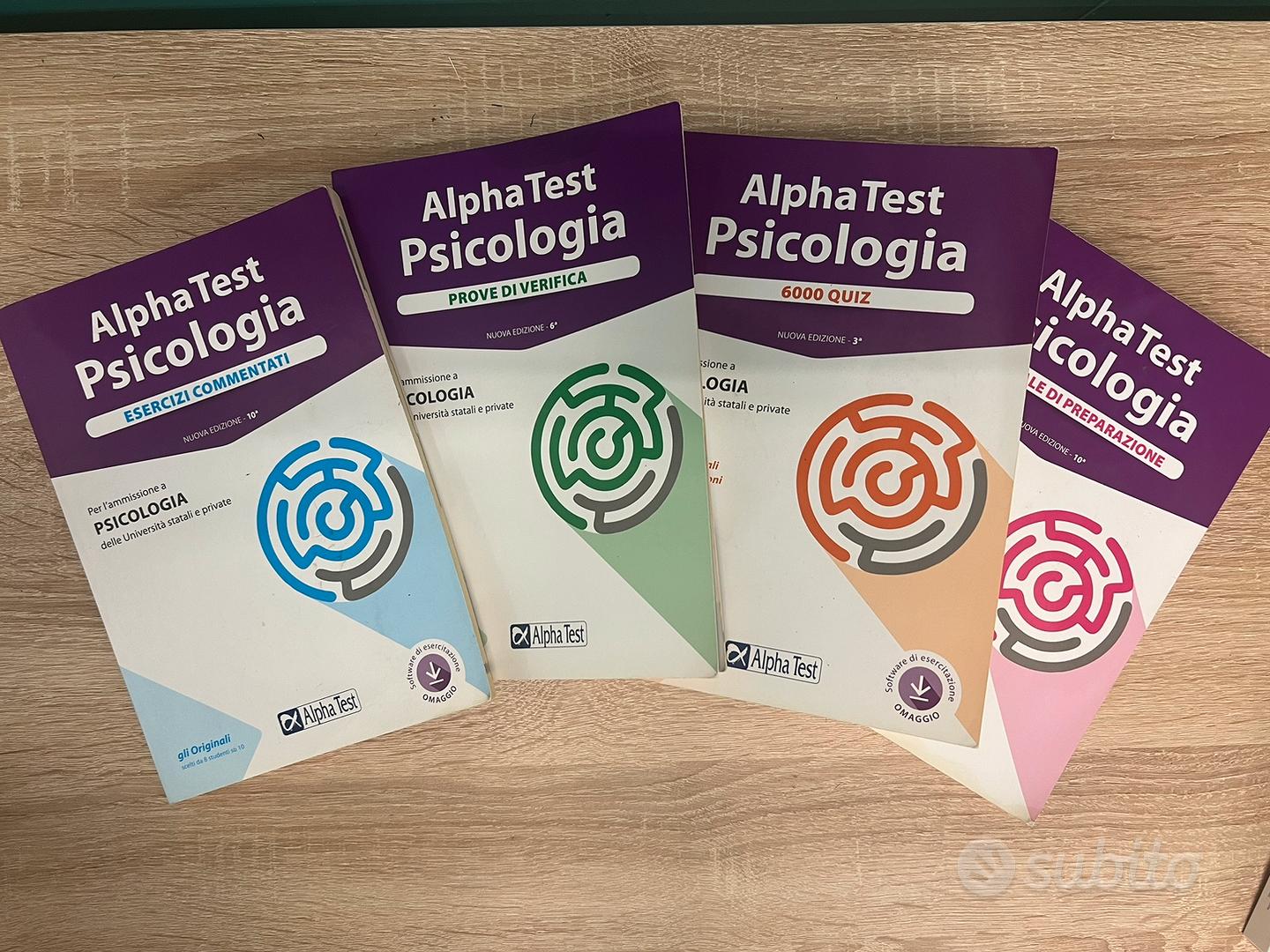 Alpha test Psicologia kit completo - Libri e Riviste In vendita a Milano