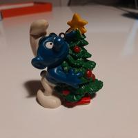 puffo raro con albero di natale