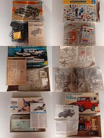 LOTTO 6 MODELLINI VINTAGE ESCI ITALERI ANNI 80