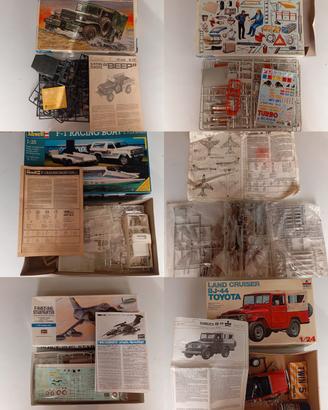 LOTTO 6 MODELLINI VINTAGE ESCI ITALERI ANNI 80