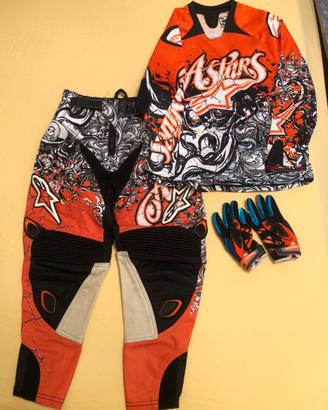 Completo cross alpinestars bambino