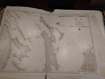 lotto di 244 carte nautiche 