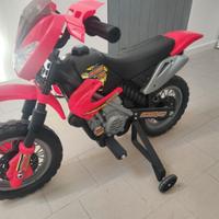 Moto elettrica per bambini stile cross
