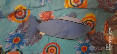 Delfino Peluche blu e bianco