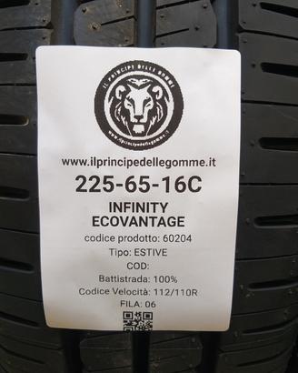 2 GOMME 225 65 16C INFINITY A60204