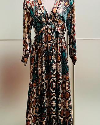 Vestito midi satinato tg xs Zara