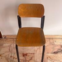 Sedia scuola vintage