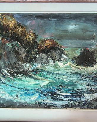 dipinto ad olio Raoul Viviani ( 1883-1965) 