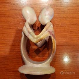 Statuetta in pietra saponaria Kenya soprammobile