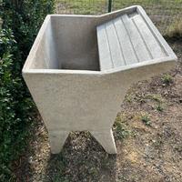 Lavatoio da esterno in graniglia levigata 70 cm