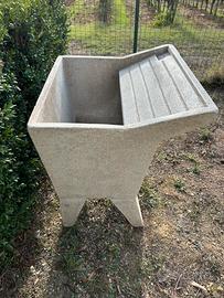 Lavatoio da esterno in graniglia levigata 70 cm