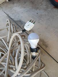 Inpianto luci per gazebo (mercatini)