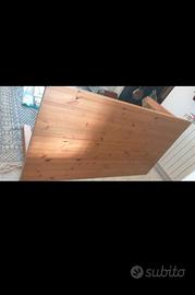 Tavolo rettangolare legno massello