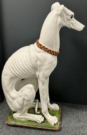 Levriero in ceramica italiana vintage anni '60-'70