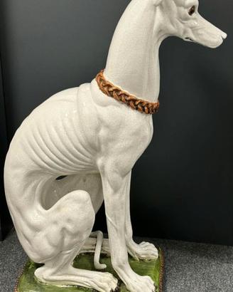 Levriero in ceramica italiana vintage anni '60-'70