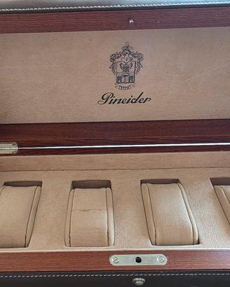 Scatola Porta Orologi PINEIDER 1774 - Legno e Pell