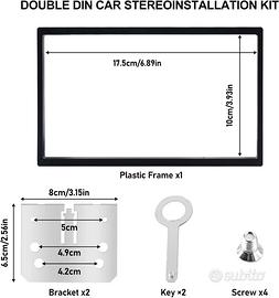 Telaio universale per auto 2 DIN