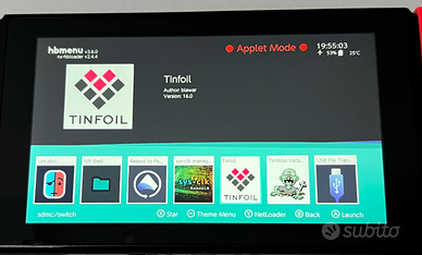 Nintendo Switch con giochi