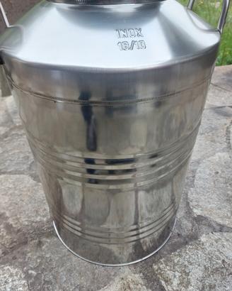 bidone acciaio inox 18/10 50 litri
