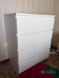 VENDUTO  / Cassettiera  IKEA MALM 4 cassetti