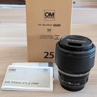 Olympus M.Zuiko PRO 25mm F1.2, Garanzia 04/2027