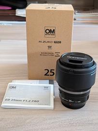 Olympus M.Zuiko PRO 25mm F1.2, Garanzia 04/2027