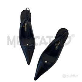 SCARPE CHANEL BLACK CC BY KARL LAGERFELD TG 36.5