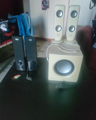 Lotto 2 set casse PC