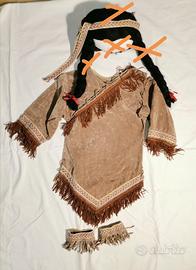 costume indiana o Pocahontas 4 - 5 anni